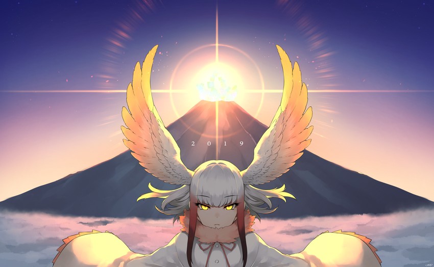 japanese crested ibis (kemono friends) drawn by mitsuba_minoru
