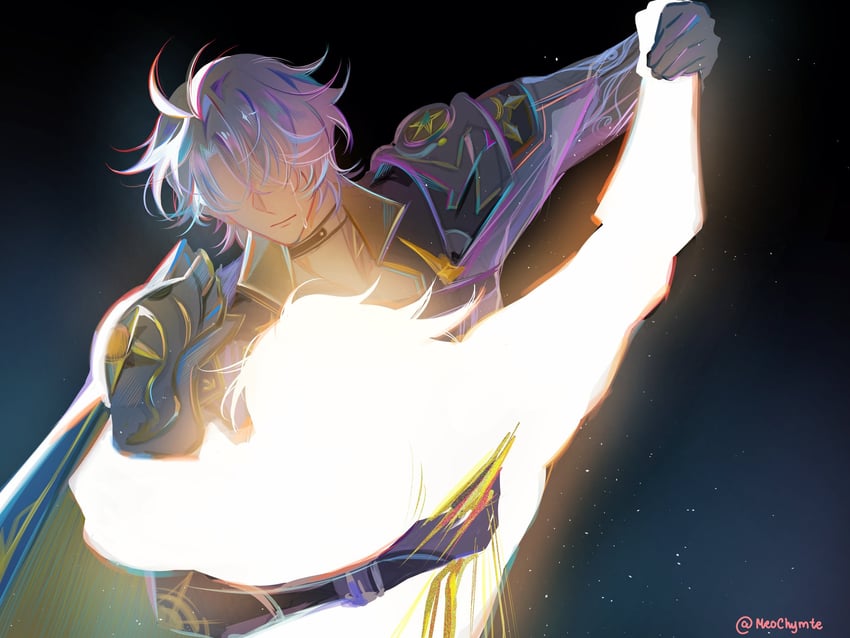 phainon and mydei (honkai and 1 more) drawn by meochymte