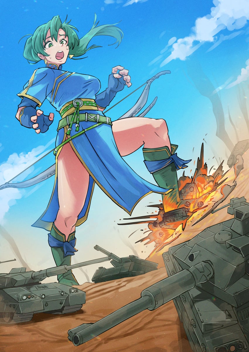 lyn (fire emblem and 1 more) drawn by sarad_udon