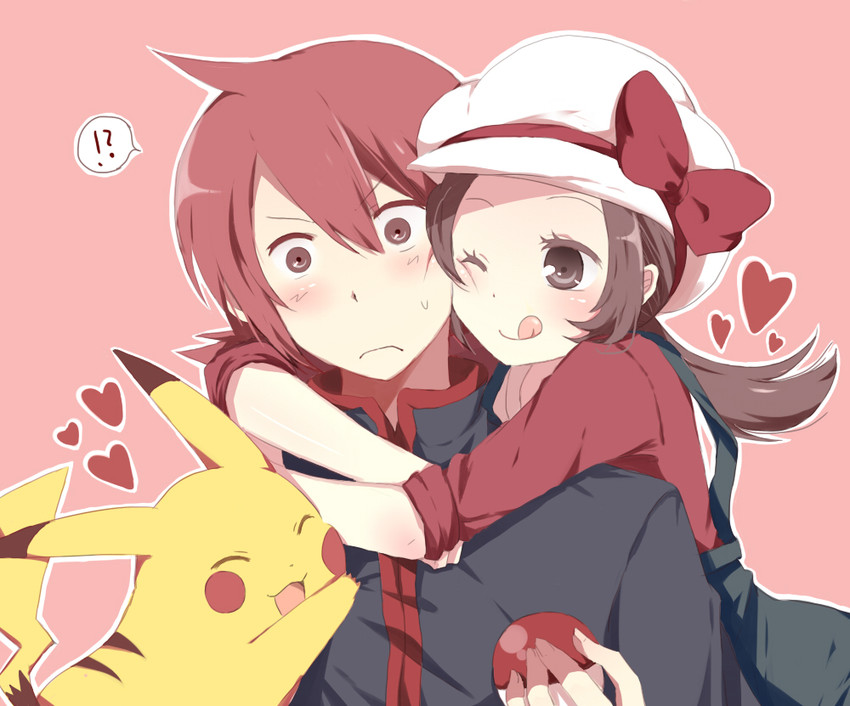 pikachu, lyra, and silver (pokemon and 1 more) drawn by mitsu_yomogi