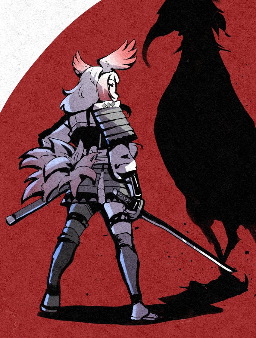 japanese crested ibis (kemono friends and 1 more) drawn by riri_(dgra3272)