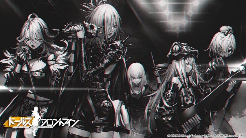 mg5, type 80, m1887, g11, and m1897 (girls' frontline) drawn by infukun