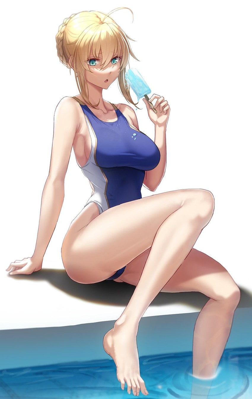 artoria pendragon (fate and 1 more) drawn by solar_(happymonk)