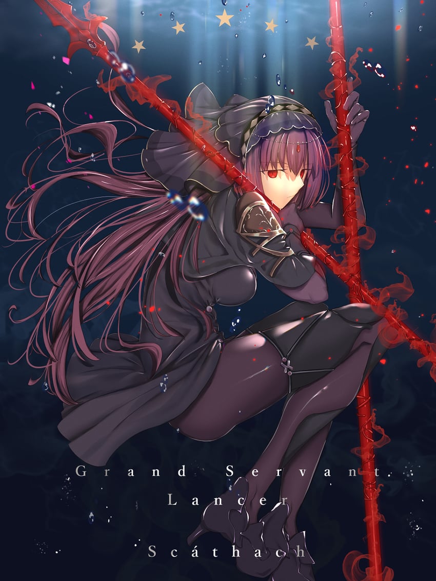 scathach (fate and 1 more) drawn by iro_(sekaixiro)