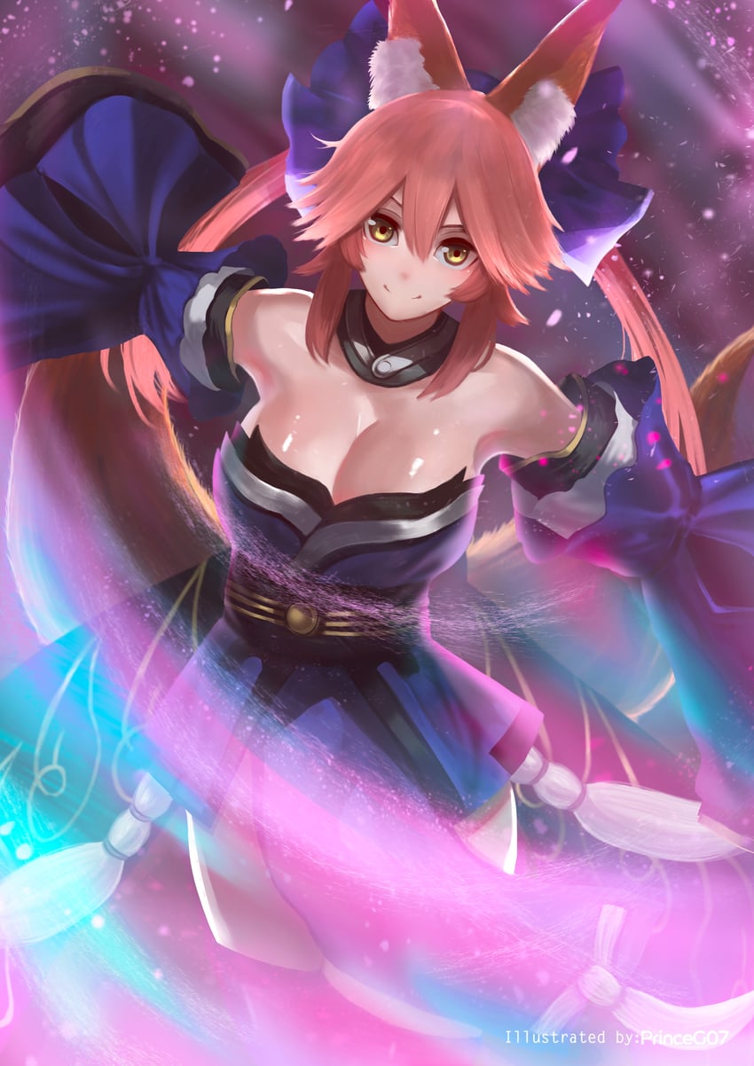 tamamo and tamamo no mae (fate and 2 more) drawn by princeg07