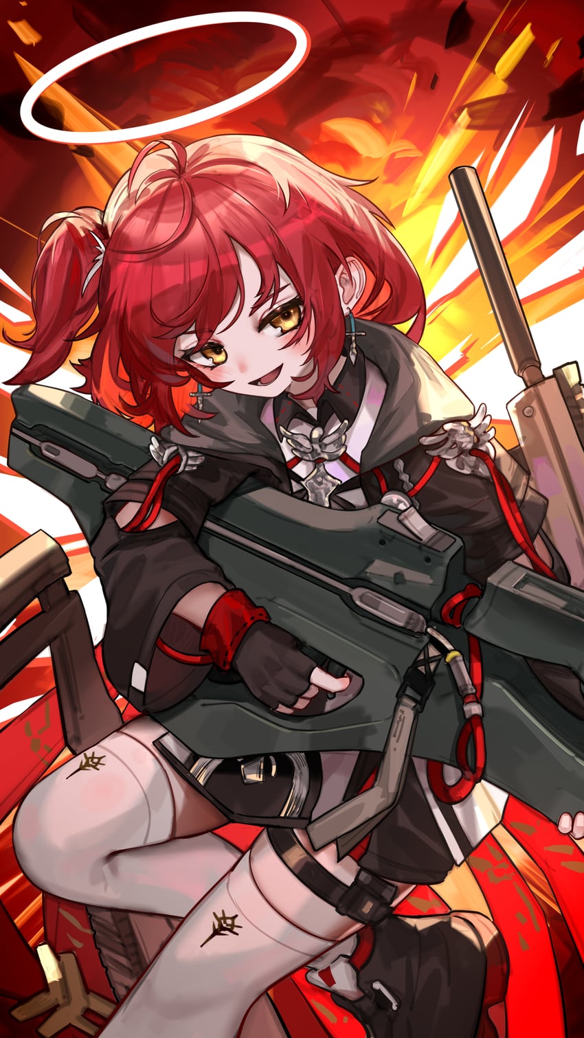 exusiai and exusiai the new covenant (arknights) drawn by kourou_(kouroukun)