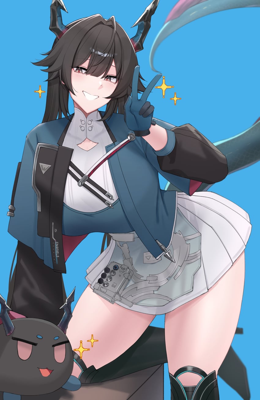 chen qianyu (arknights and 1 more) drawn by ant_k