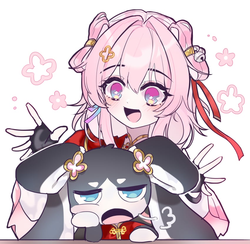 march 7th and pom-pom (honkai and 1 more) drawn by shitsu_(kurikaesi)