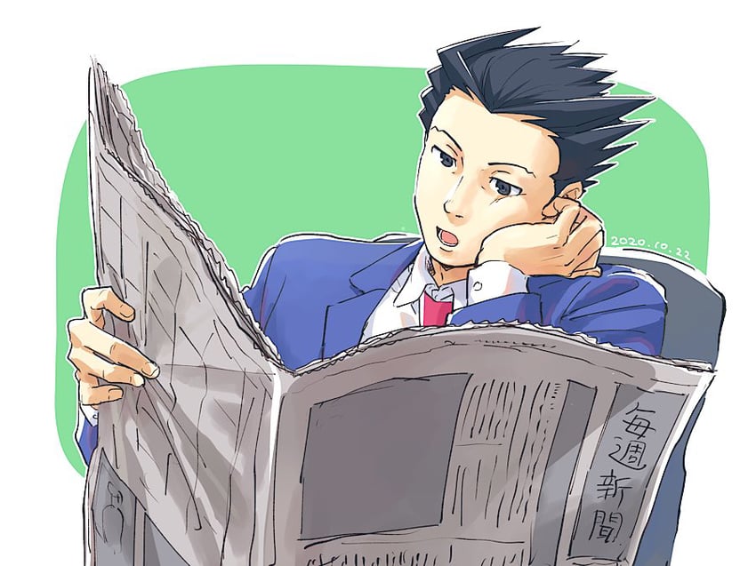 phoenix wright (ace attorney) drawn by taba_(tb_gya)