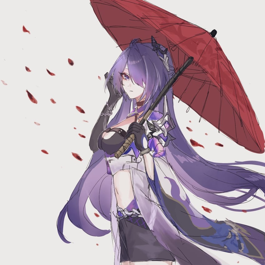 acheron (honkai and 1 more) drawn by momonoki_cocoa