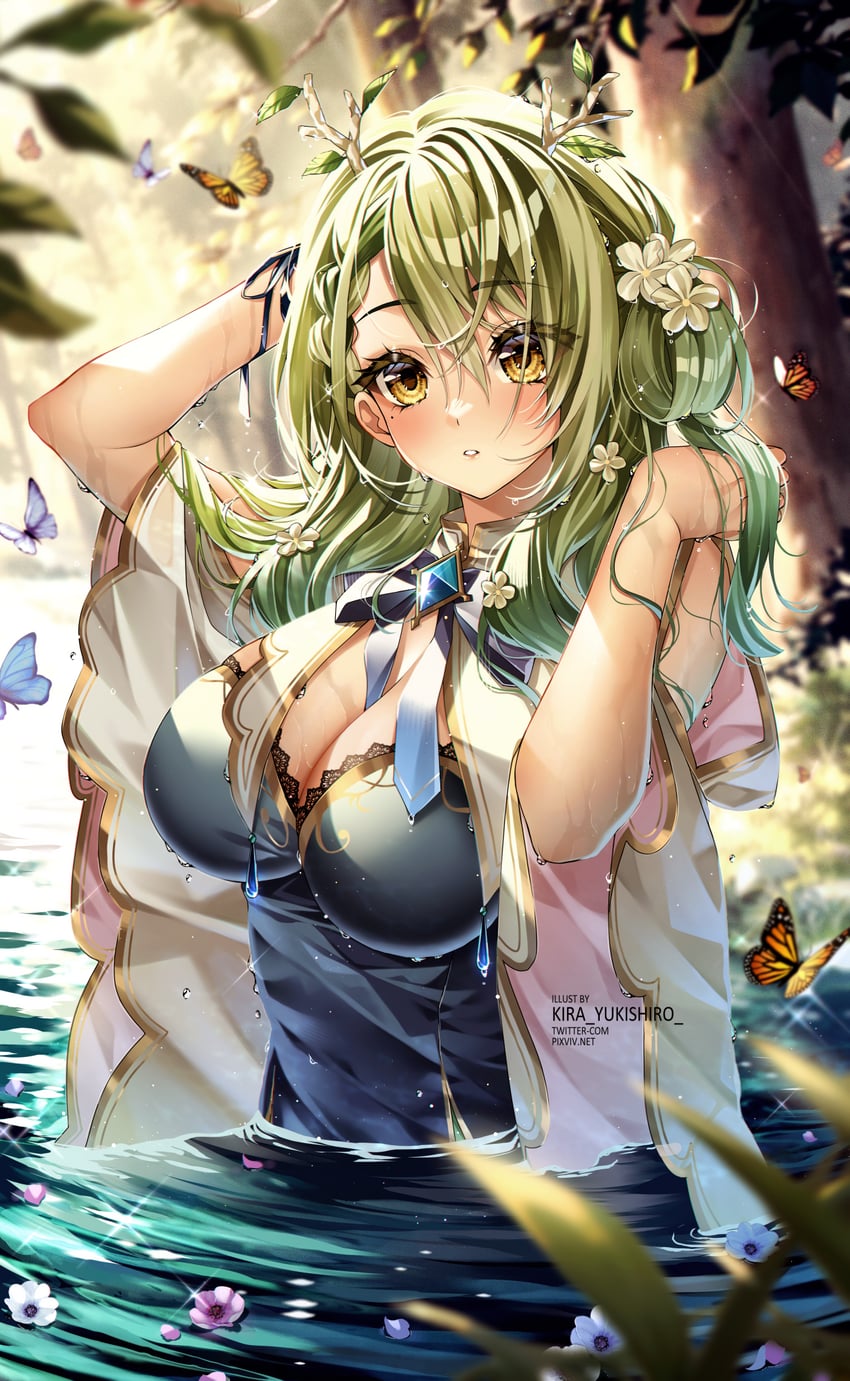 ceres fauna (hololive and 1 more) drawn by kira_yukishiro