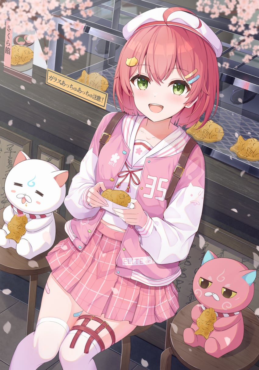 sakura miko, 35p, and kintoki (hololive) drawn by adju_ster