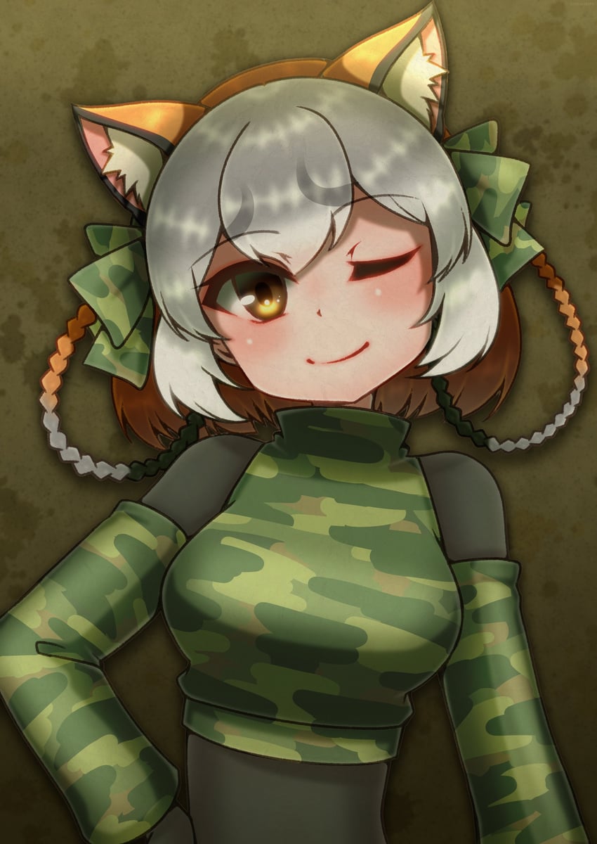 island fox (kemono friends and 1 more) drawn by hikarikmy
