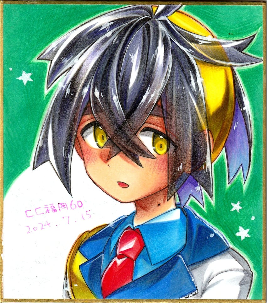kieran (pokemon and 1 more) drawn by plus_ta