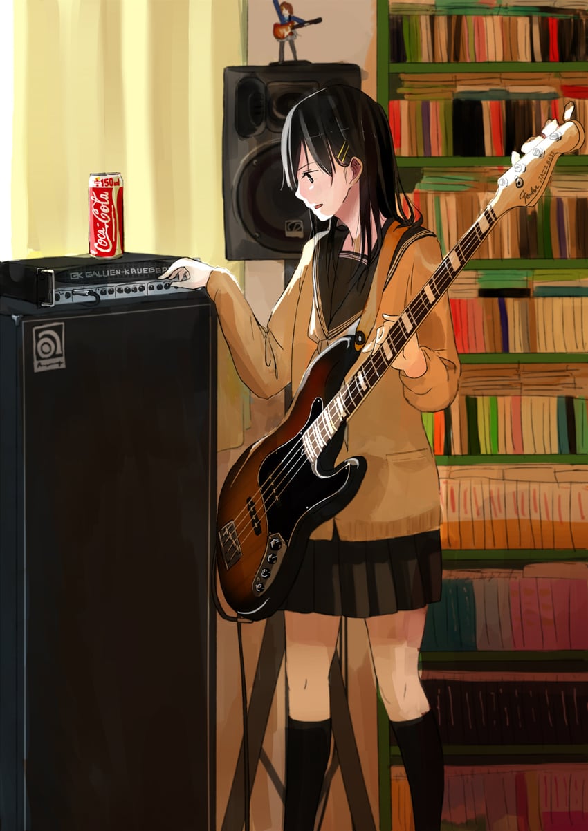 hirasawa yui (original and 2 more) drawn by takekumo