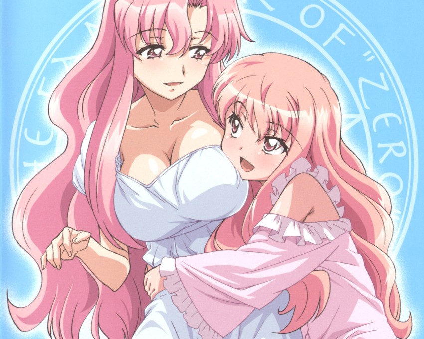 louise francoise le blanc de la valliere and cattleya yvette la baume le blanc de la fontaine (zero no tsukaima)