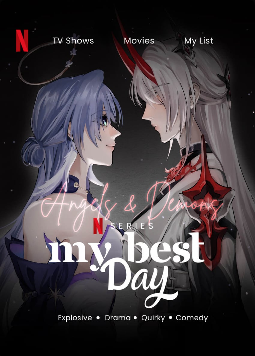 acheron and robin (honkai and 2 more) drawn by wednesuday