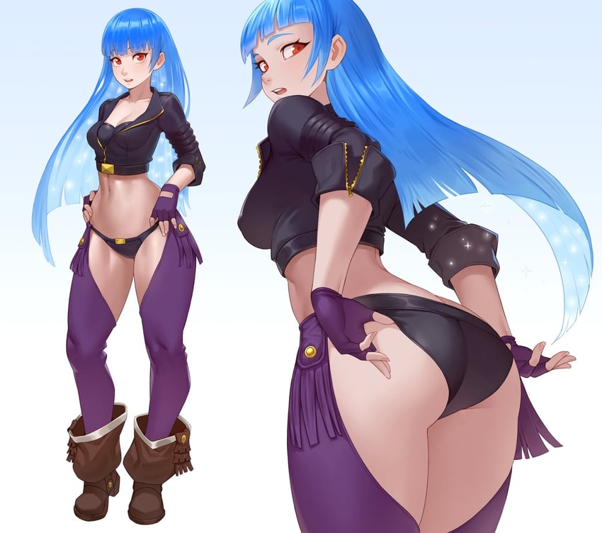 angel and kula diamond (the king of fighters and 1 more) drawn by cheshirrr
