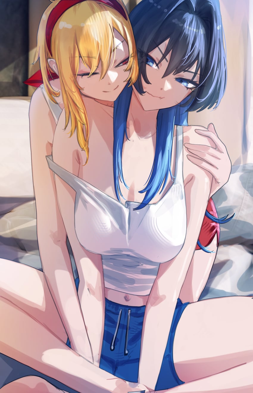 ouro kronii and kaela kovalskia (hololive and 2 more) drawn by yoellim5