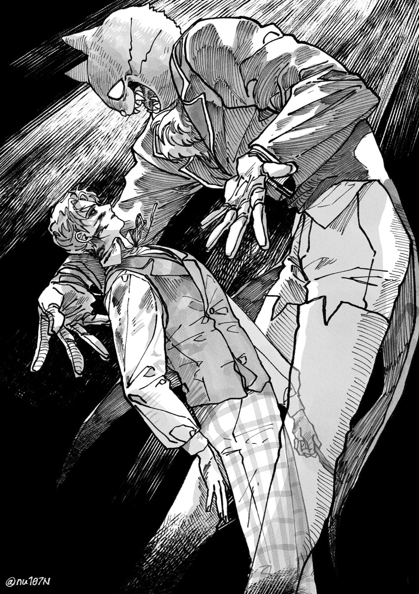 daan and pocketcat (fear & hunger and 1 more) drawn by nul