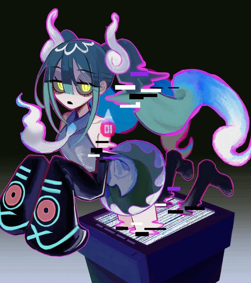 hatsune miku and ghost miku (pokemon and 2 more) drawn by populamalus