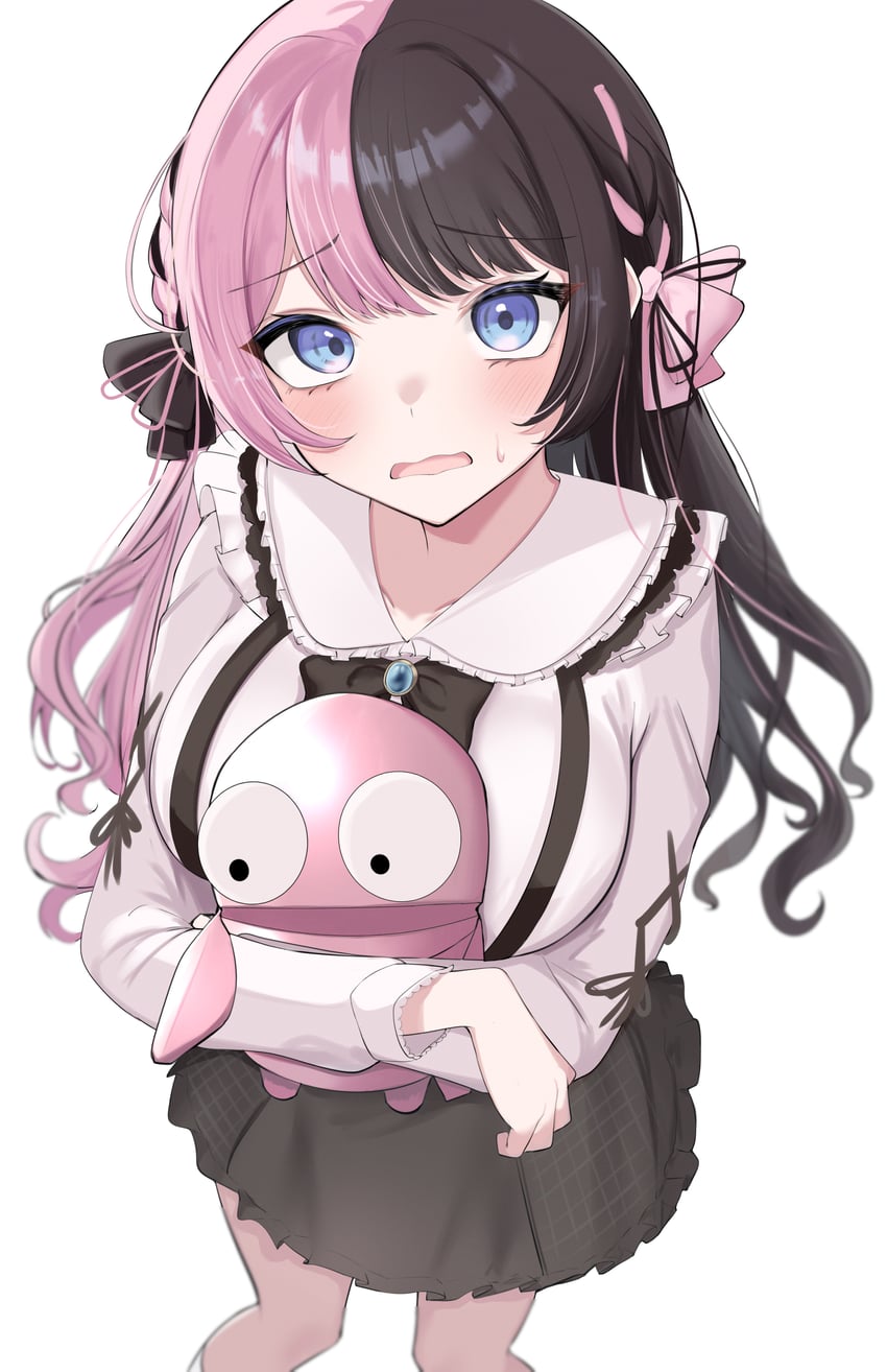 tachibana hinano and semibot (vspo! and 1 more) drawn by sameda_illust