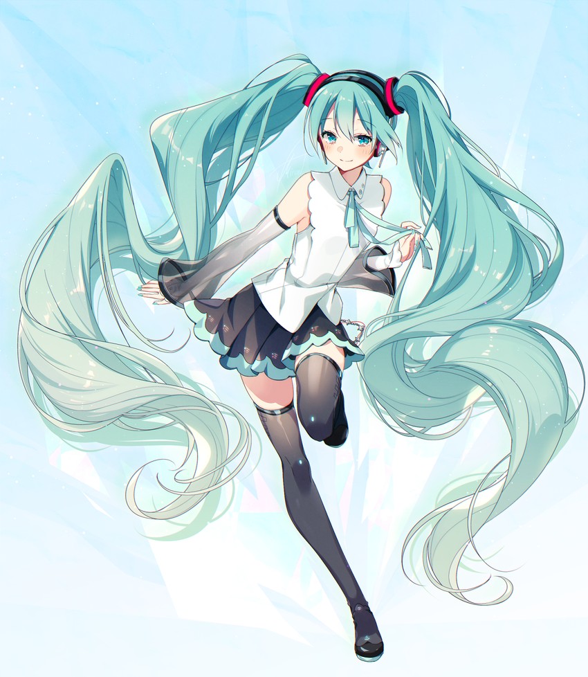 hatsune miku (vocaloid and 1 more) drawn by asagao_minoru