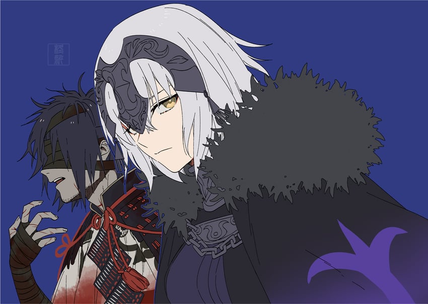 jeanne d'arc alter and chiemon (fate and 1 more) drawn by hiiragi_(karashriker)