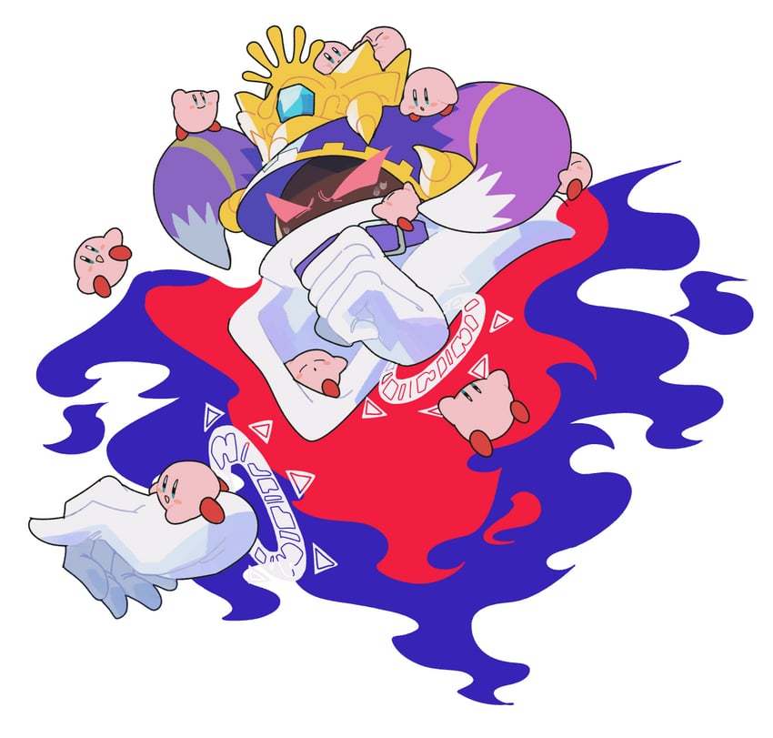 kirby, magolor, and traitor magolor (kirby and 2 more) drawn by ni_re