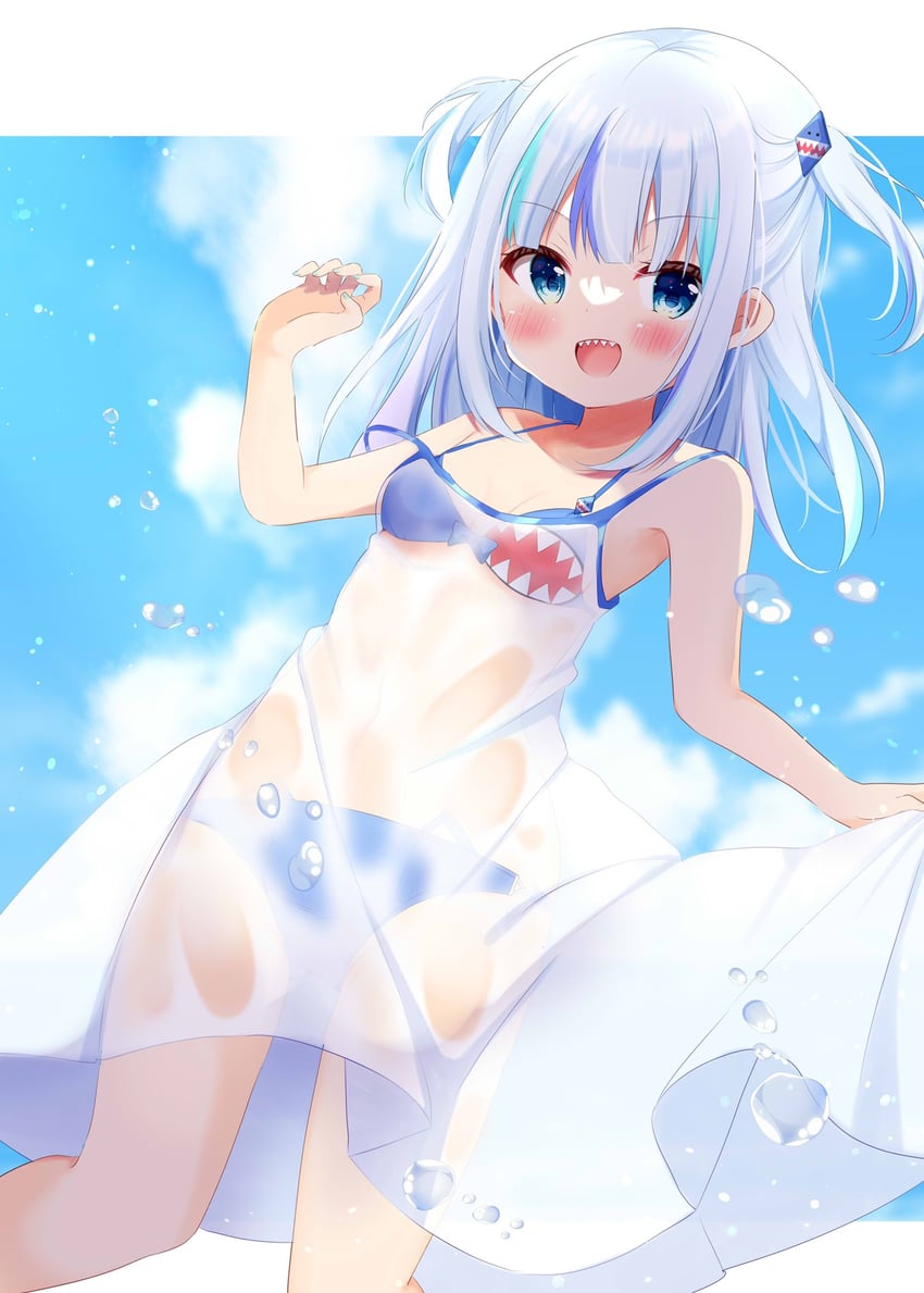 gawr gura (hololive and 1 more) drawn by kiyokura_meru