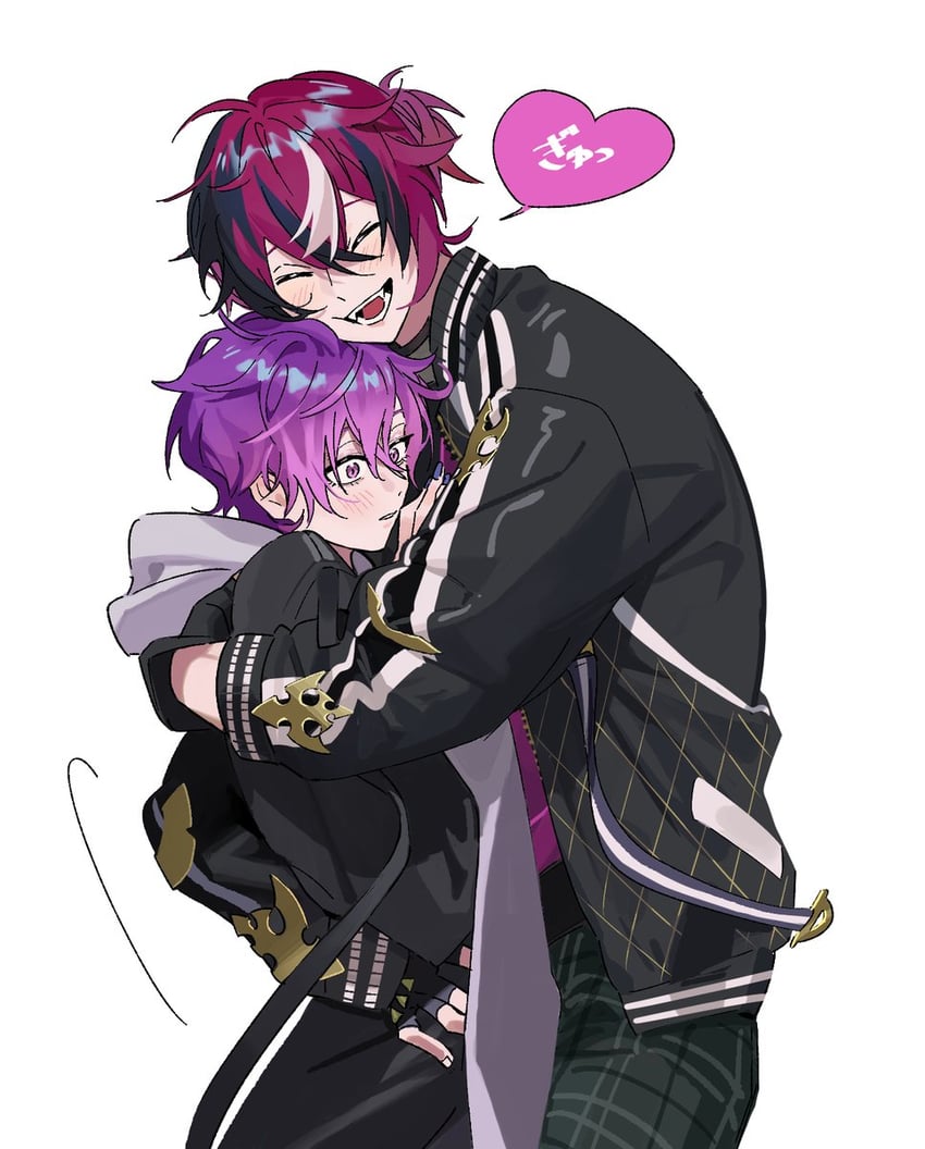 uki violeta and doppio dropscythe (nijisanji and 1 more) drawn by merry-san_(w00sjn)