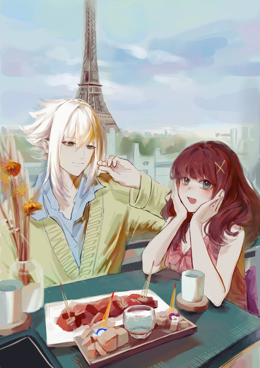 cardia beckford and saint germain (code:realize) drawn by cat_lily