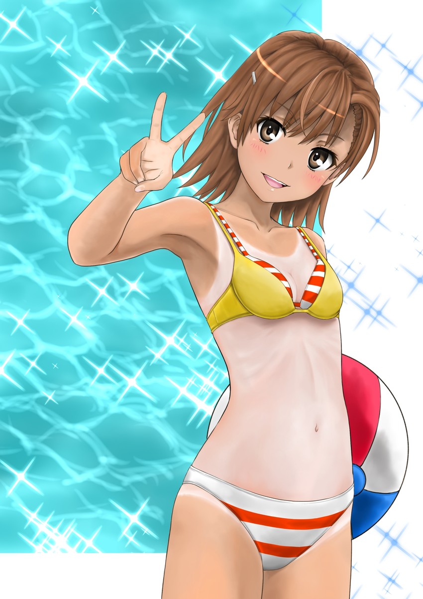 misaka mikoto (toaru majutsu no index and 1 more) drawn by bosutonii