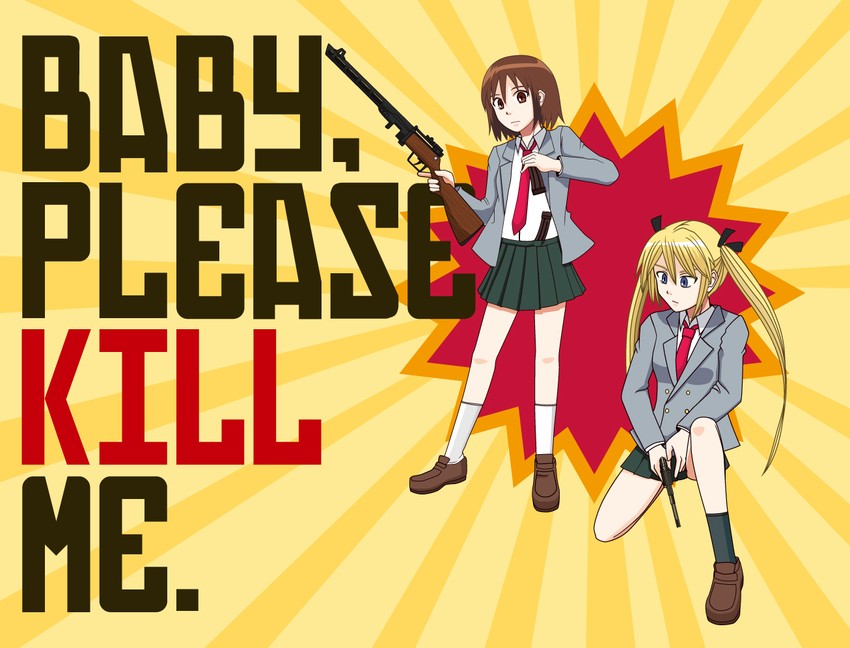 sonya and oribe yasuna (kill me baby) drawn by yamada_marin