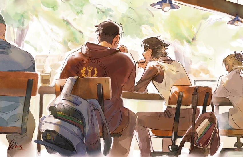 jayce, viktor, and arcane jayce (league of legends and 1 more) drawn by qrbits
