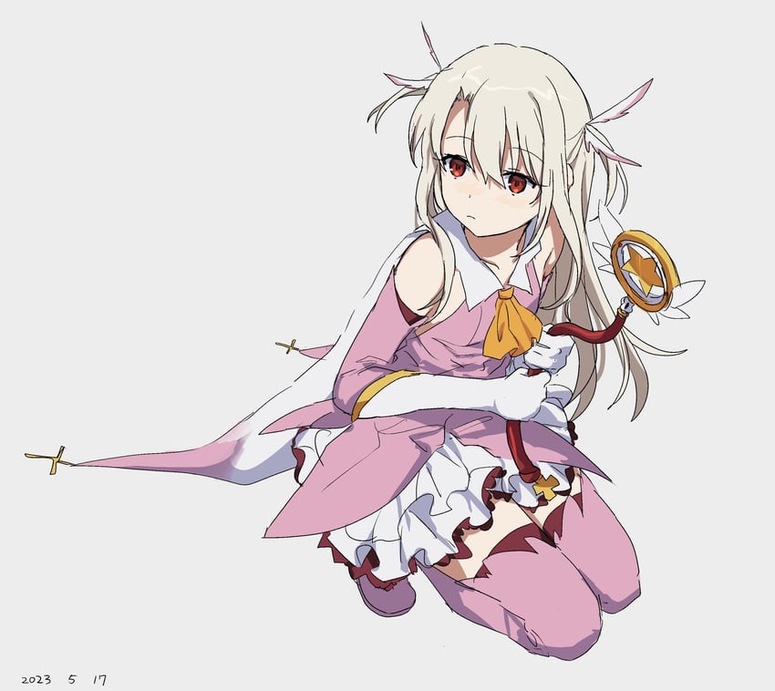 illyasviel von einzbern, prisma illya, and magical ruby (fate and 1 more) drawn by takatisakana