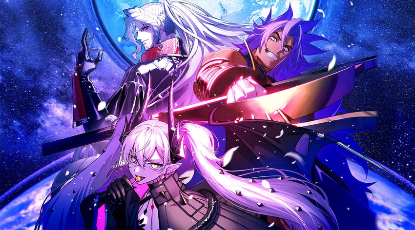 lilith, bhima, and alessandro di cagliostro (fate and 1 more) drawn by nipi27, pako_(pakosun), and routo