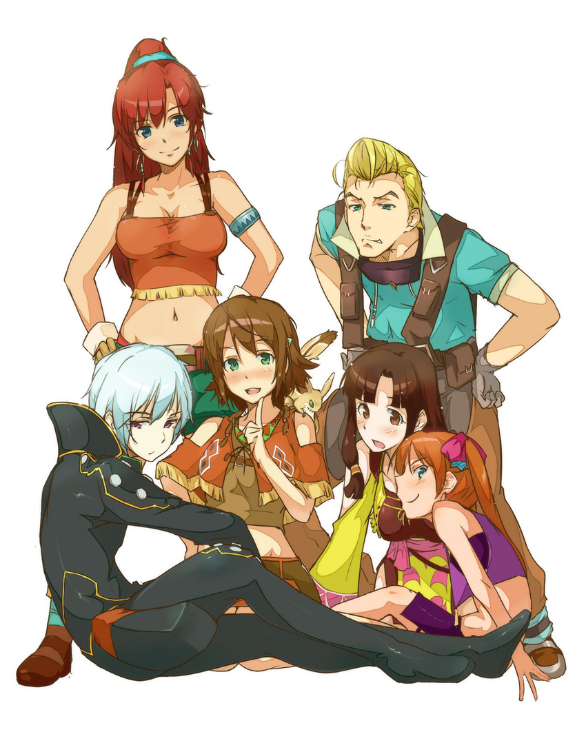 amy, bellows, saaya, ledo, melty, and 3 more (suisei no gargantia) drawn by tokiwa_midori_(kyokutou_funamushi)