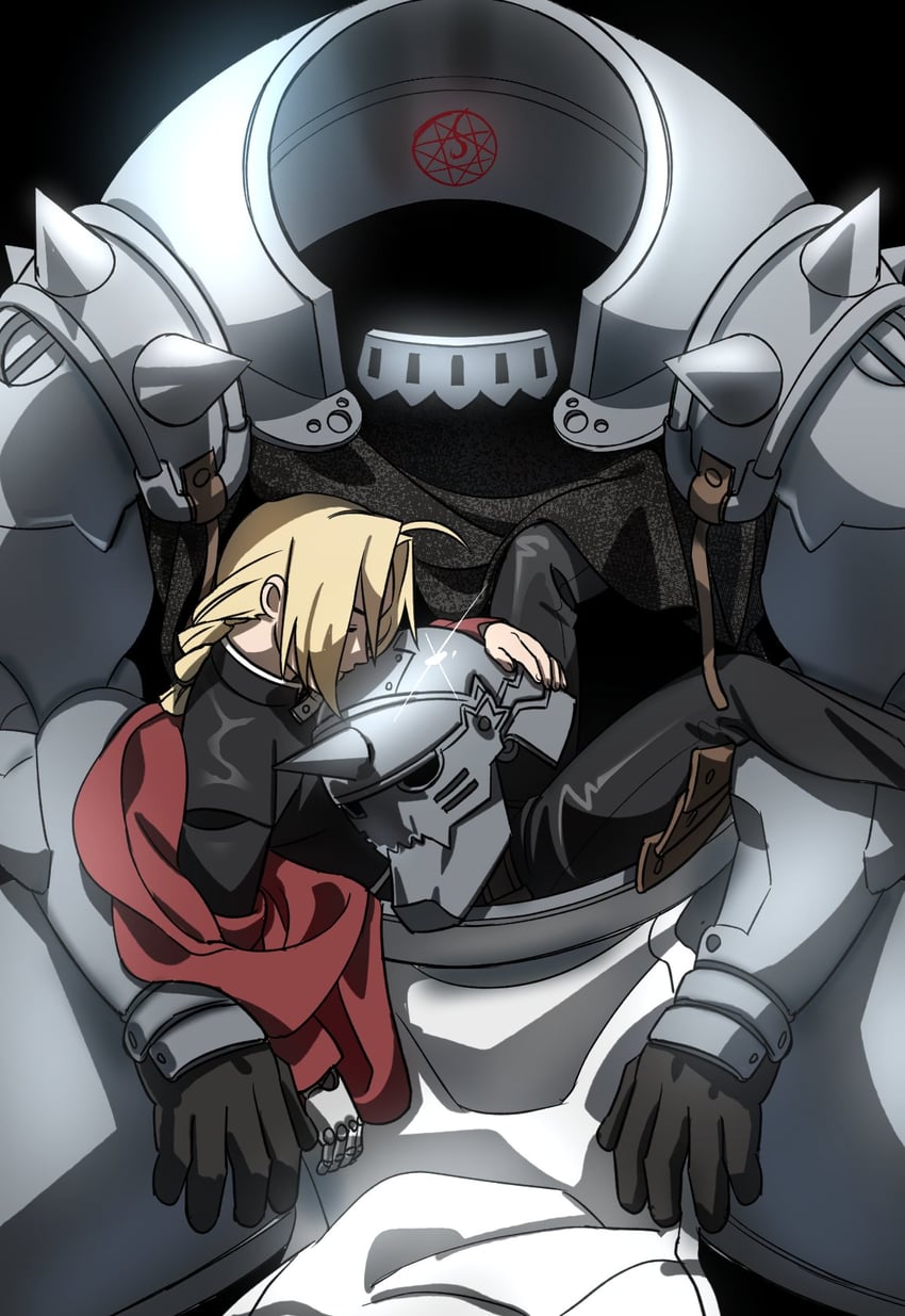 edward elric and alphonse elric (fullmetal alchemist) drawn by okbdko123