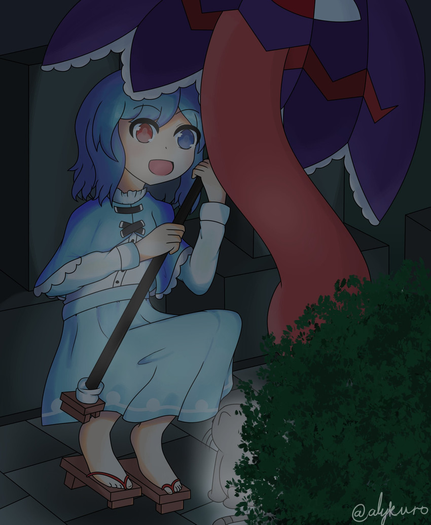tatara kogasa (touhou) drawn by aly_kuro