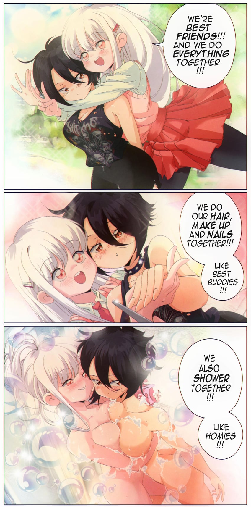 blanc and anya (original and 1 more) drawn by grs-