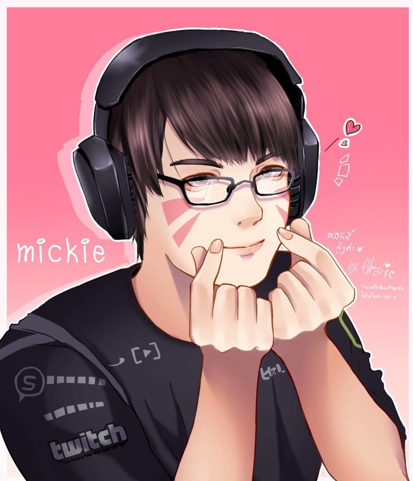 d.va and mickie (overwatch and 5 more) drawn by plaing