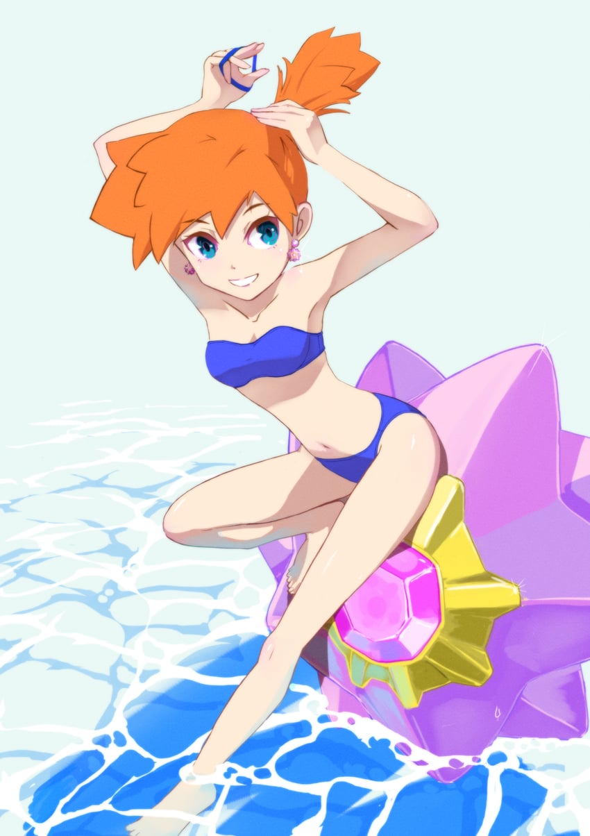 misty and starmie (pokemon and 1 more) drawn by arataarata