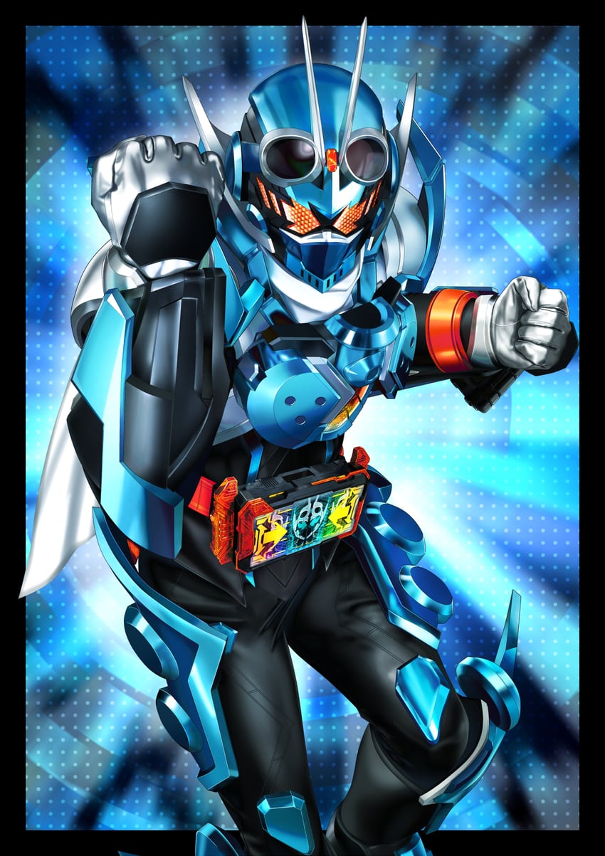 kamen rider gotchard (kamen rider and 1 more) drawn by masukudo_(hamamoto_hikaru)