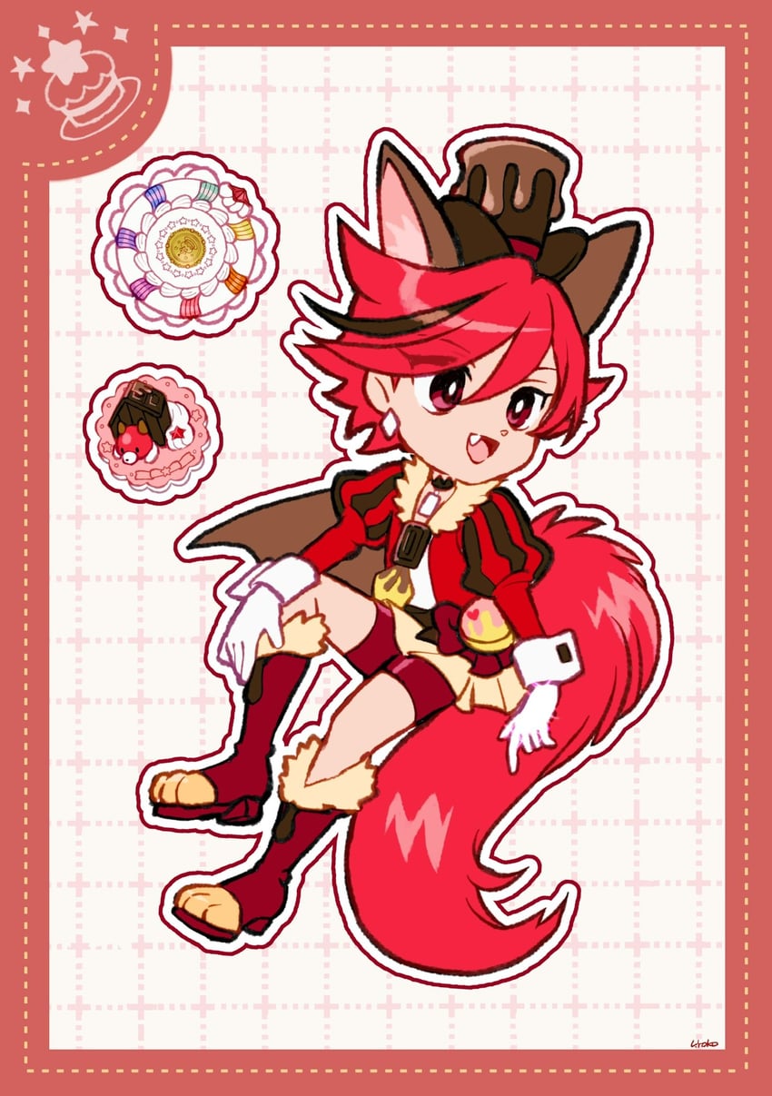 kenjou akira and cure chocolat (precure and 1 more) drawn by uwded_207