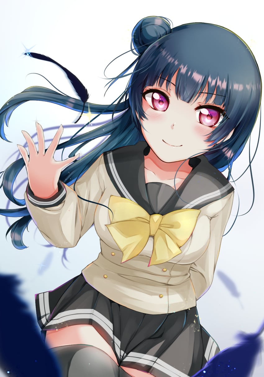 tsushima yoshiko (love live! and 1 more) drawn by kurousagi465