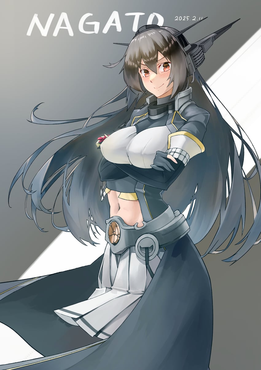 nagato and nagato kai ni (kantai collection) drawn by echo-kilo