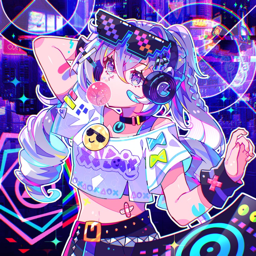 silver wolf (honkai and 1 more) drawn by viclim-monou