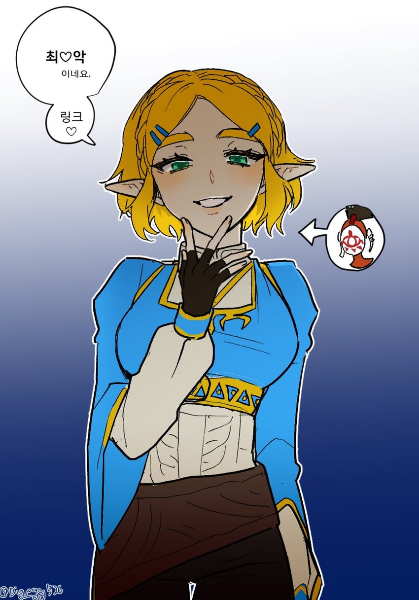 princess zelda and yiga clan footsoldier (the legend of zelda and 1 more) drawn by big_egg526
