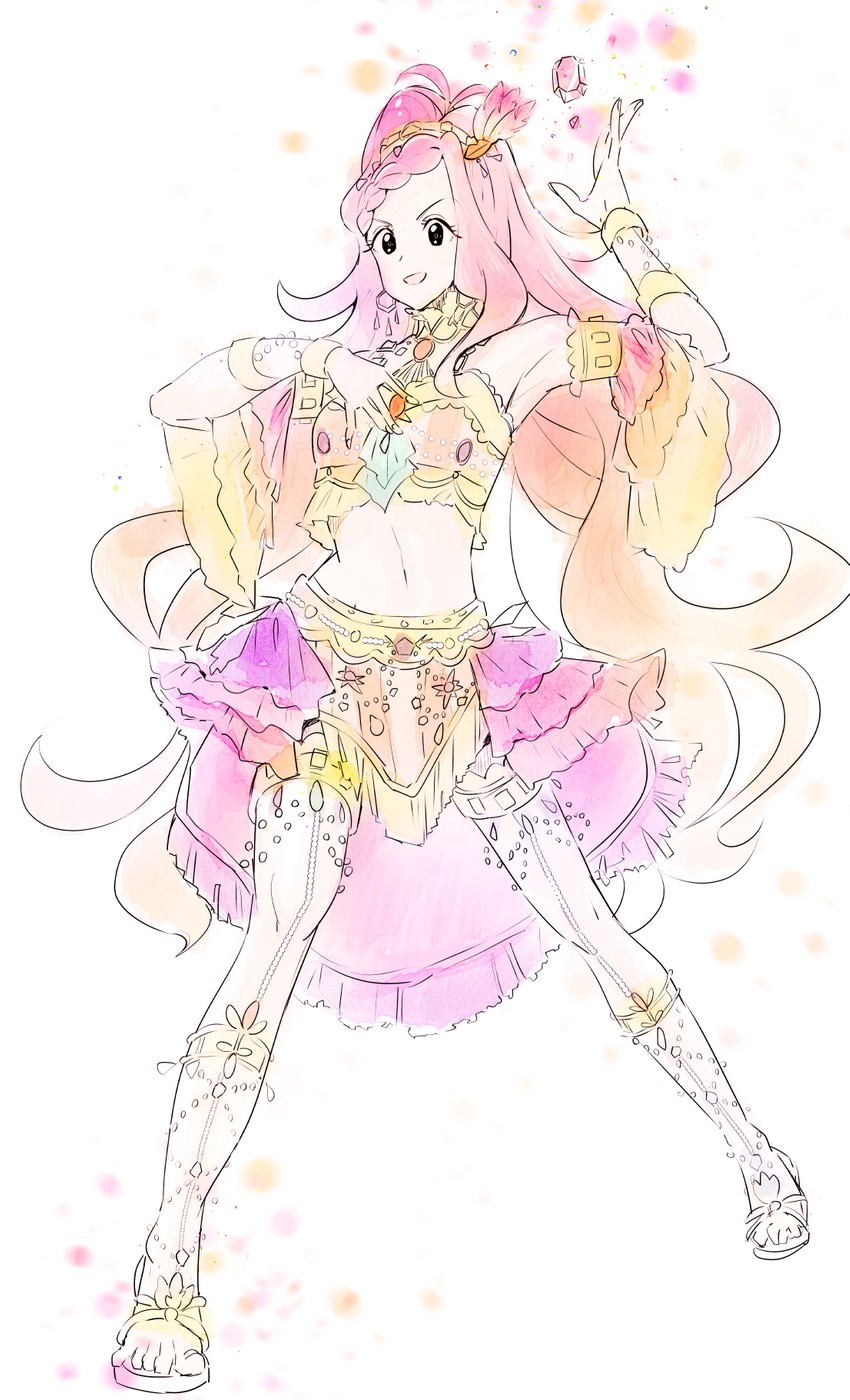 tensho hibiki (aikatsu! and 1 more) drawn by oka_paya